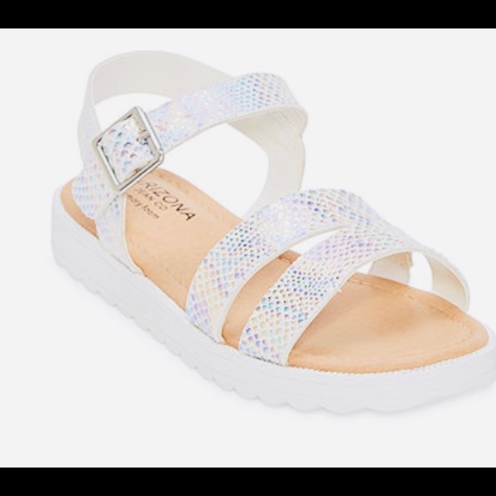 Arizona Little Kid/Big Kid Girls Lido Strap Sandals
